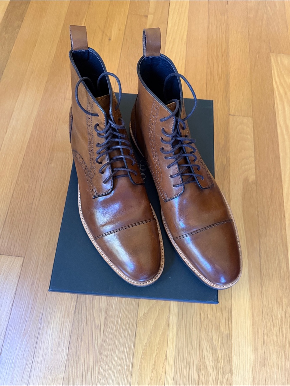 Nearly new Gordon Rush leather lace-up boots